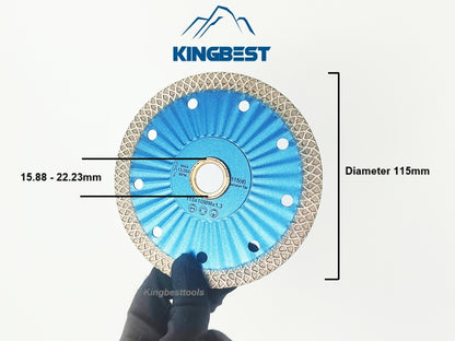 22.23mm Blue Turbo Saw Blades For Cutting