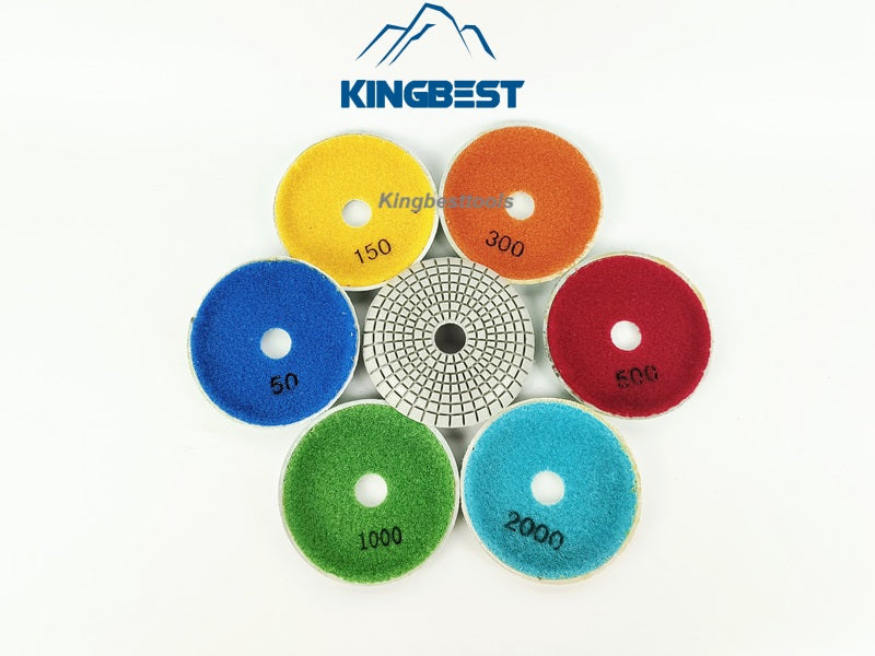 7 step Bowl-shaped Wet Polishing Pad 100mm