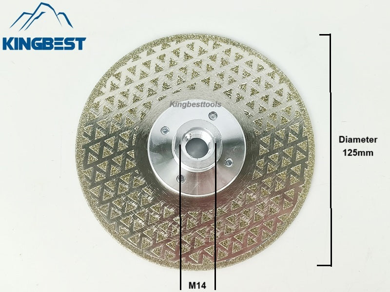 M14 Brazing Durable Silver Star Saw Blade with Flange