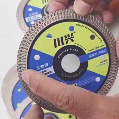 105mm Upgraded Porcelain Cutting Discs with Mesh Corrugated Teeth (5pcs a set) Free Shipping